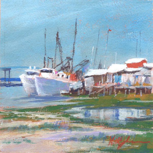 Shrimp Boats and Shacks by Keith E  Johnson