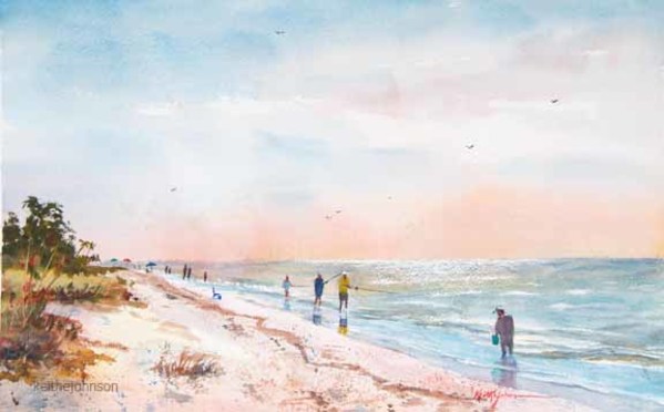 Tarpon Bay Road Beach by Keith E  Johnson