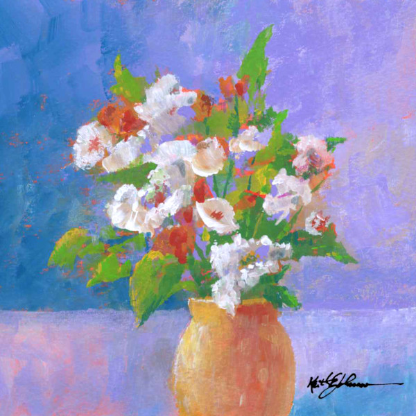 Warm Vase, Cool Shadows by Keith E  Johnson, Image 1.