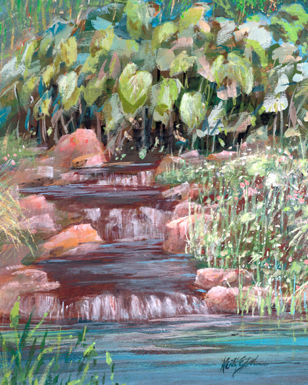 Pond at Wigerts Bonsai by Keith E  Johnson