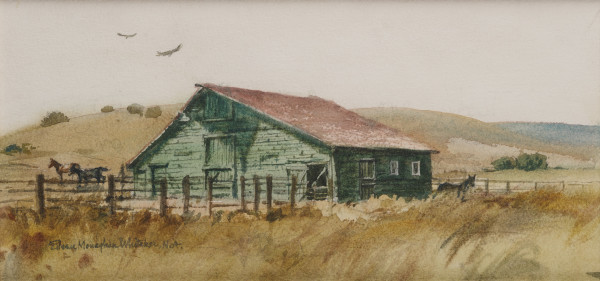 The Little Barn on the Main Route near Santa Ysabel by Eileen Monaghan Whitaker