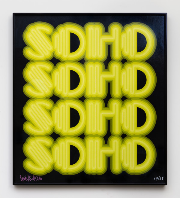 SOHO (Acid Green) by Ben Eine