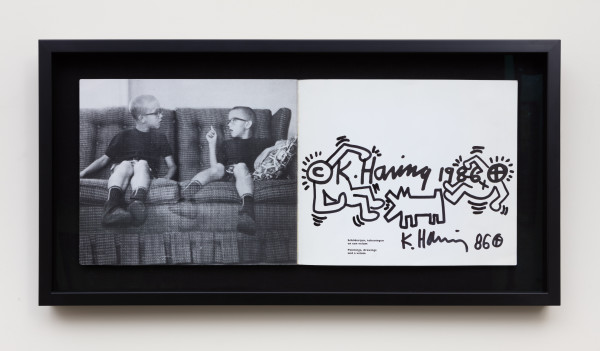 Stedelijk Museum exhibition catalog with drawing by Keith Haring