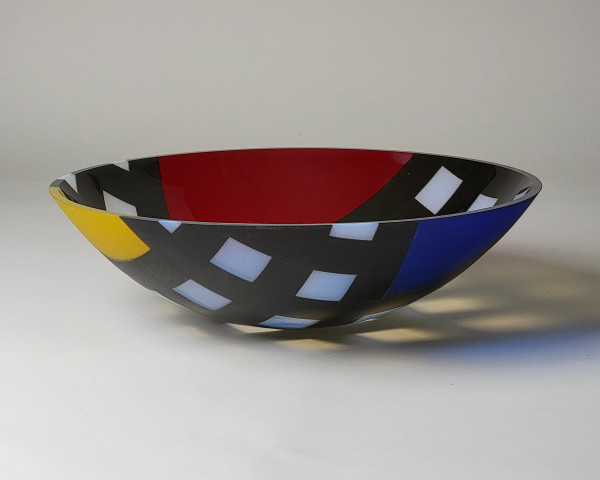Bowl for Theo van Doesburg 5 #2 by Scheller's Macoupin Prairie Glassworks
