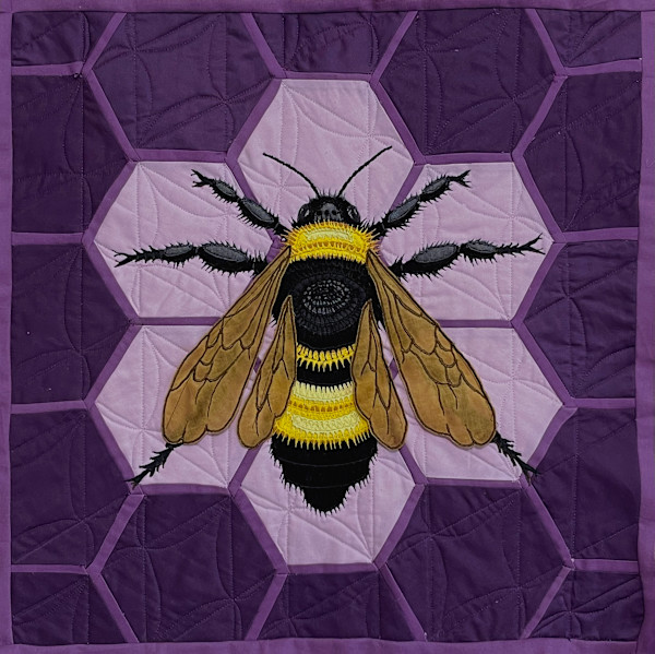 Black and Gold Bumble Bee (bombus auricomus) by Kathy DeVries