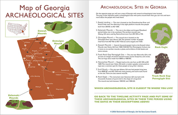 UGA Jr archaeologist GA sites by Sara Cramb
