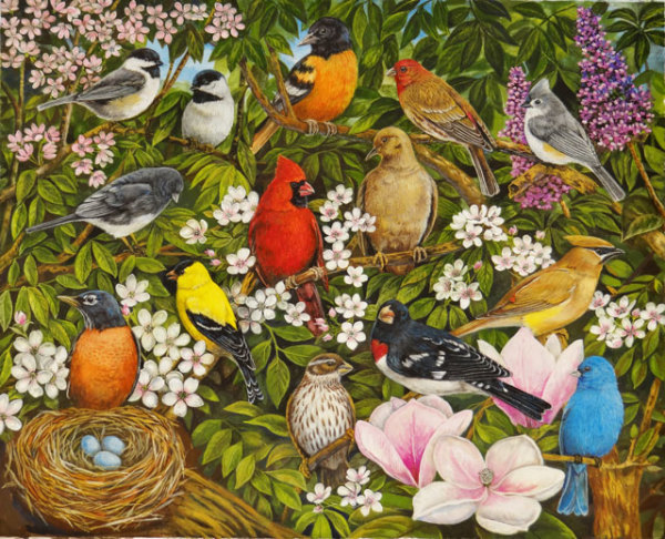 Garden Birds by Sandra Williams