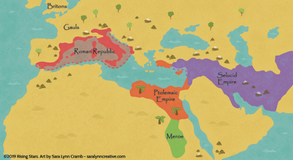 Ancient Empires Map by Sara Cramb
