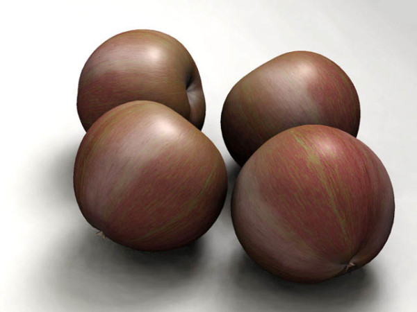 Apples in 3D by Theophilus Britt Griswold