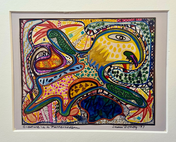 Creature in Patterned Sea by Susan Detroy, Image 2.