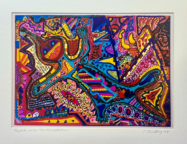 Reptile in a Patterned Sea by Susan Detroy, Image 1.