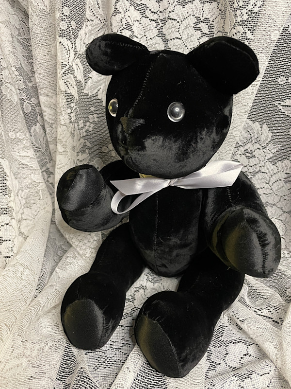 Jointed Bear Black by Susan Detroy