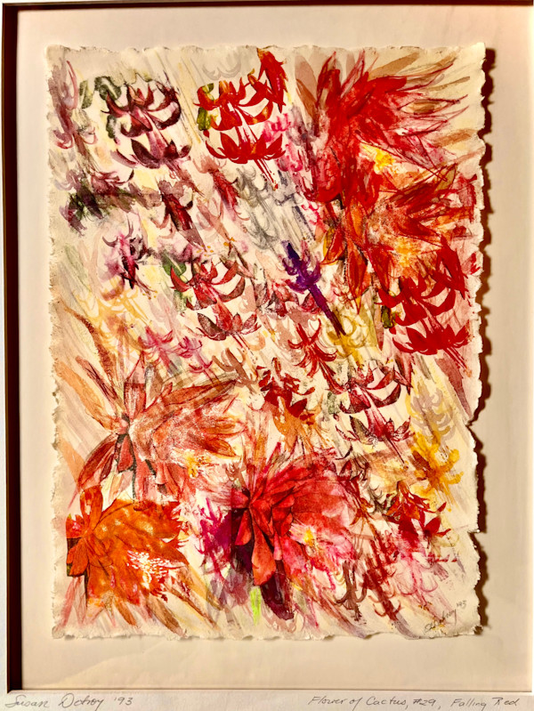 Flower of Cactus #29 Falling Red by Susan Detroy, Image 1.