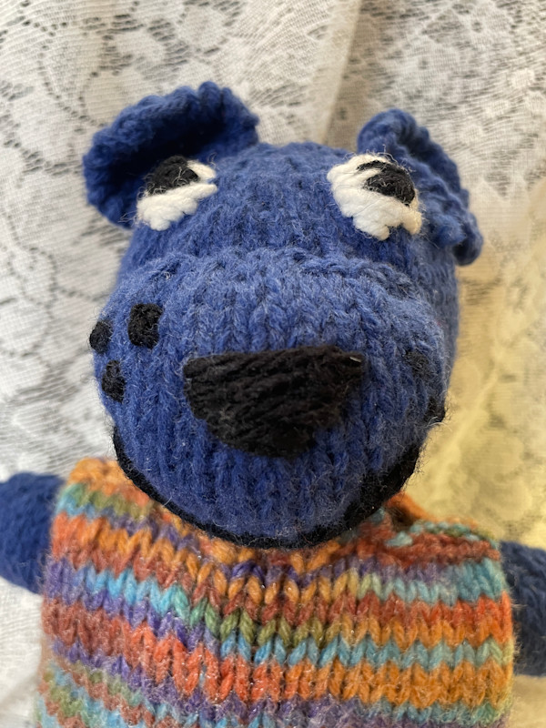 Blue Bear Puppet by Susan Detroy