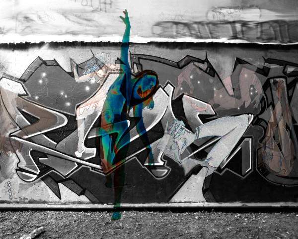 Dancing with Street Art by SP Estes