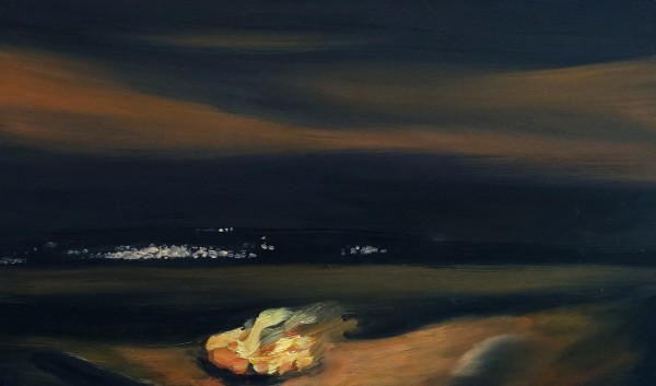 fire on the beach by Heather Lewis