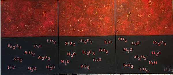 "Lava-triptych" by hugo anderson