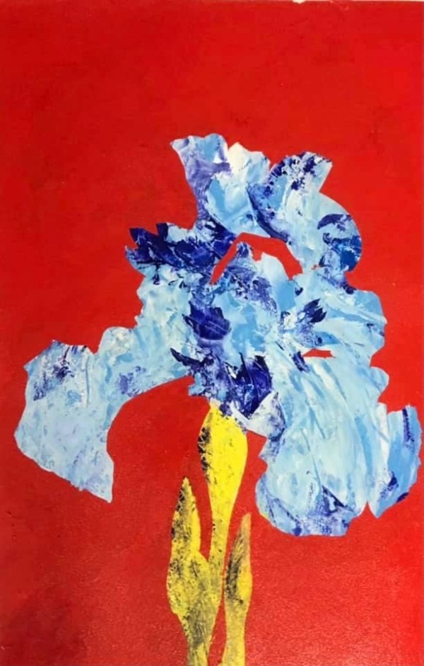 Blue Iris by CLARK W FOBES
