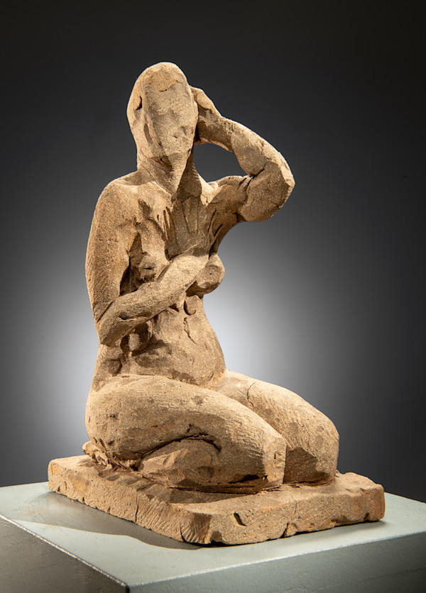 Untitled (Clay Figure of Kneeling Woman) by William Underhill