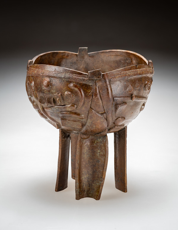 Segmented Bowl on Cup Legs by William Underhill