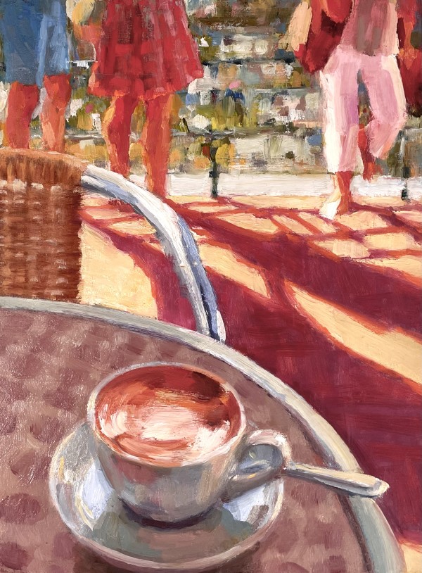 Capri Caffe Oil Study by Katherine Grossfeld