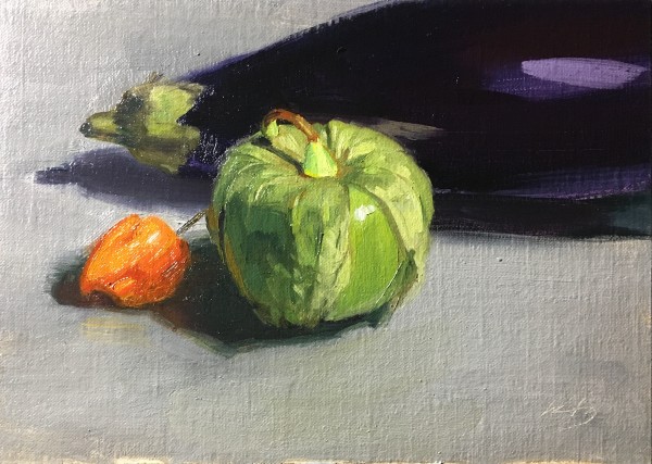 Eggplant, Tomatillo, Habanero by Katherine Grossfeld