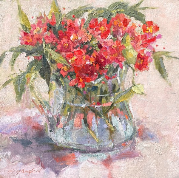 Summer Tea With Roses by Katherine Grossfeld