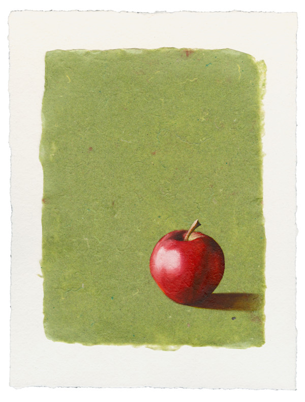 Apple on Green by Linda Chido