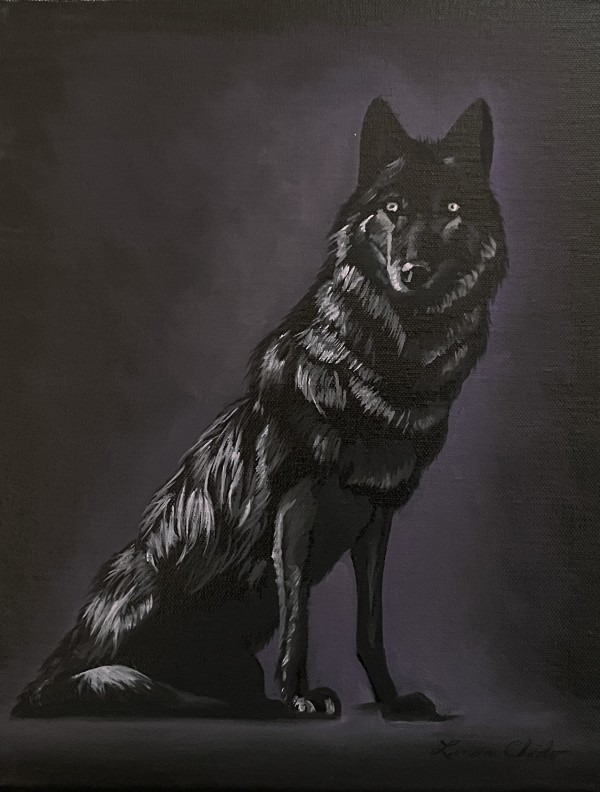Black Wolf by Linda Chido