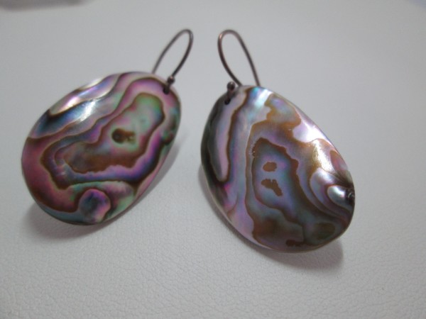 Abalone Earrings by Hollis Bauer