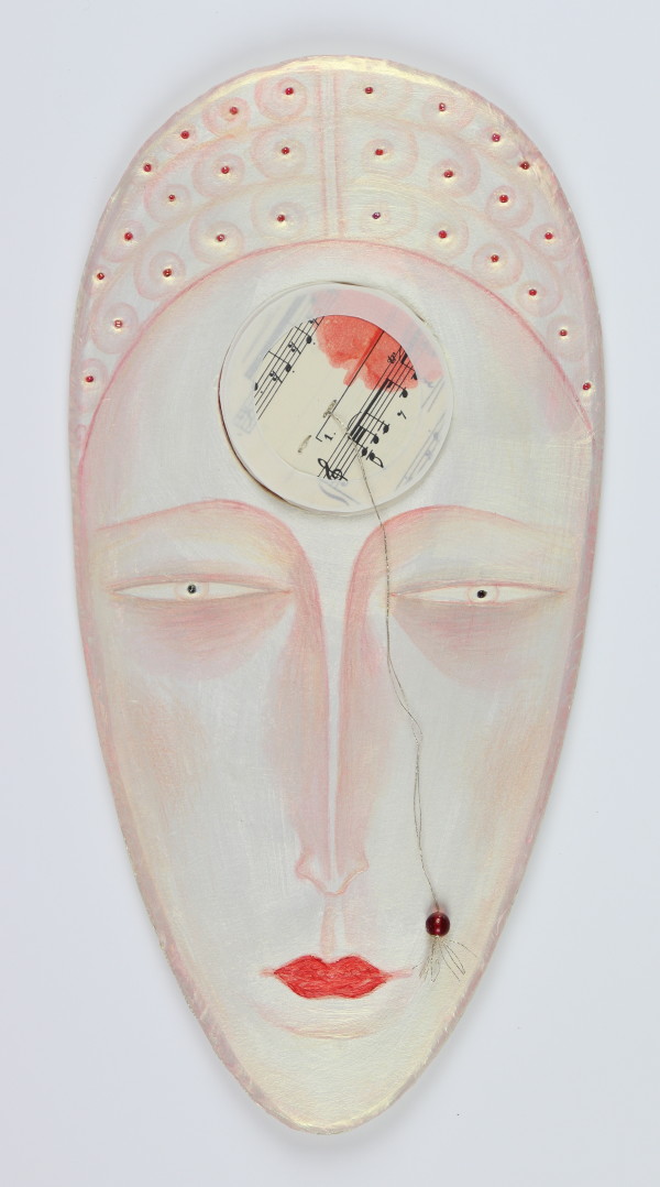 Untitled  ("Buddha" Faces Wall Sculpture series) by Audra Skuodas