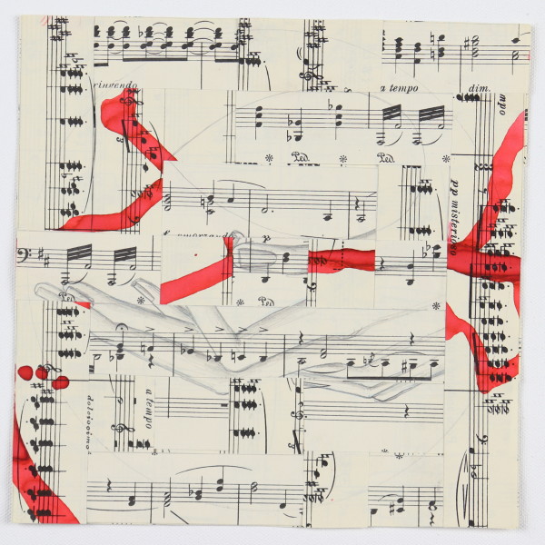 Untitled (small woven collage) by Audra Skuodas