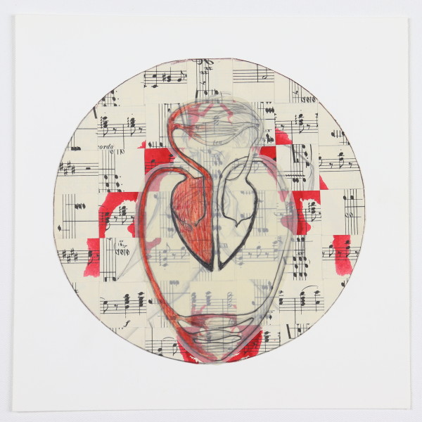 Untitled (Small Woven Collage -- round) by Audra Skuodas