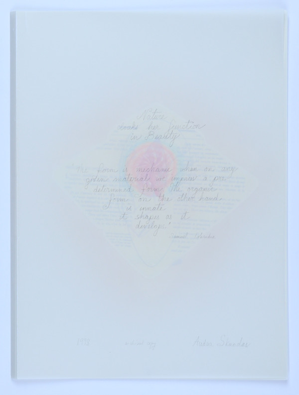 Nature Cloaks her function in Beauty by Audra Skuodas
