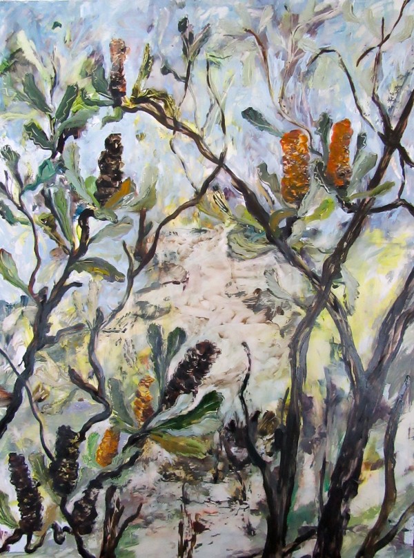 Banksia on Sandy Path by Gillian Hughes
