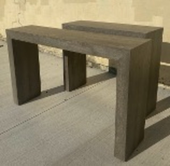 Grey Console Tables by Alexandria Knapik