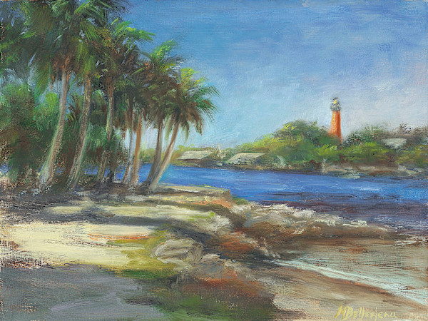 Jupiter Lighthouse from Deboise Park by Michaelann Bellerjeau