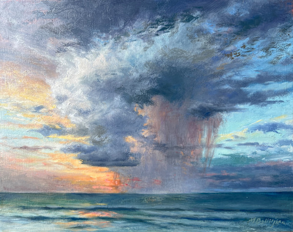 Cloudburst at Sunset by Michaelann Bellerjeau