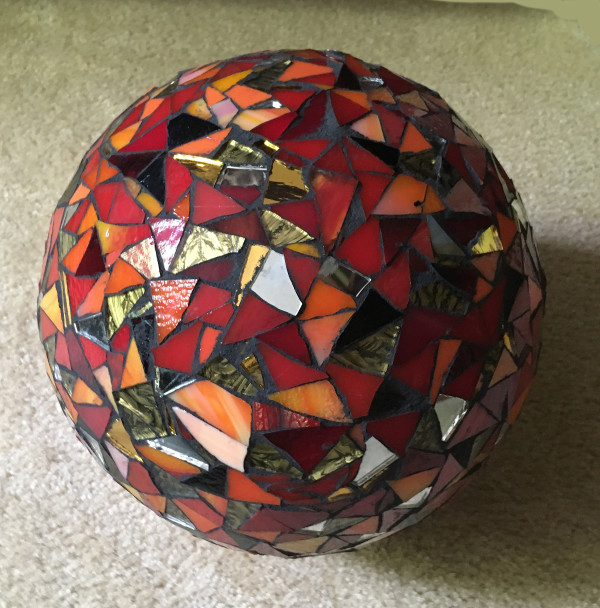 Mosaic Gazing Ball by Elizabeth Clemmons