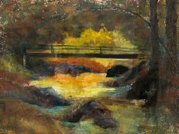 River Scene with Bridge by Anonymous (Tucker?), Image 1.