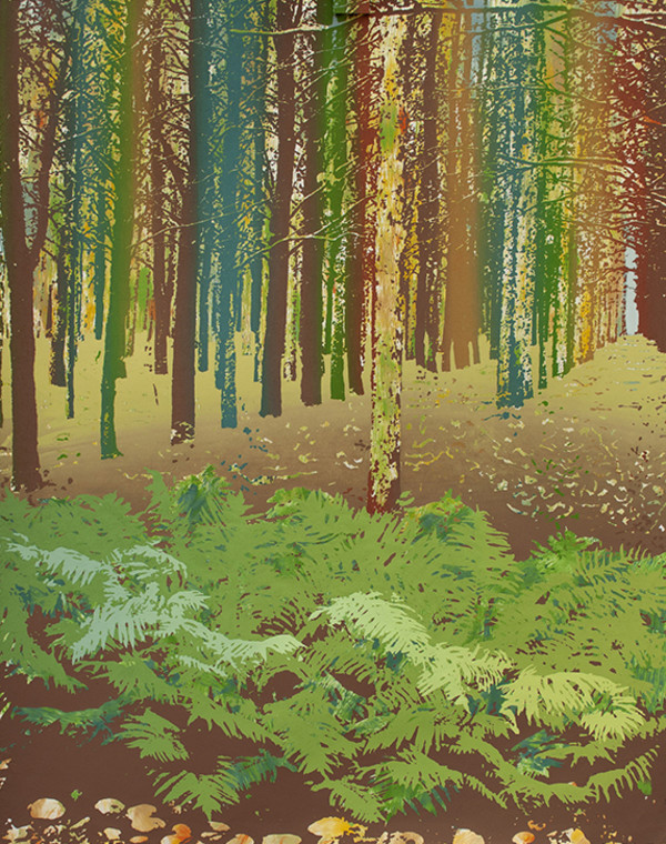 Through The Woods (Left) by Hannah B for Janet Gallup
