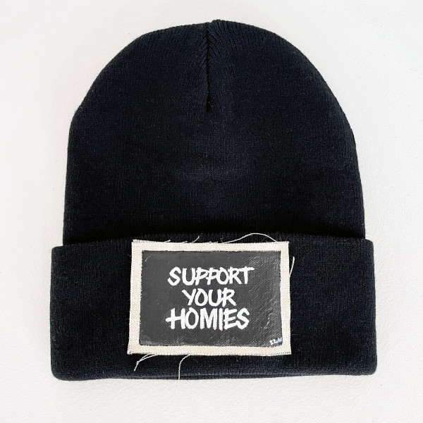 Support Your Homies - Black Knit by Samantha Turner