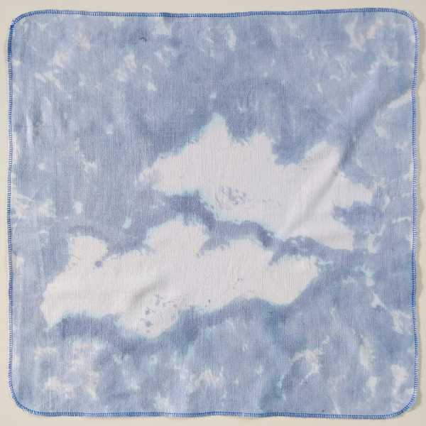 Cloud dyed napkins #4 by Savannah Jubic
