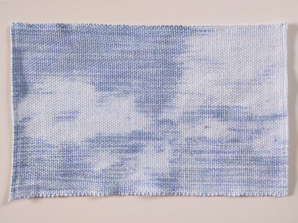 Cloud dyed placemats #2 by Savannah Jubic