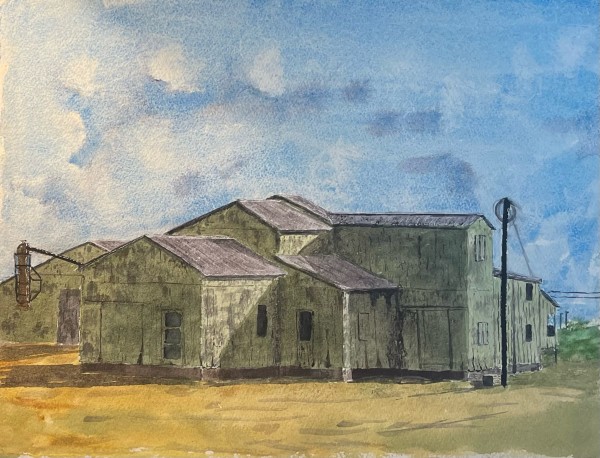 Feed Barns In Hollandale, Mississippi by David G. Hyatt
