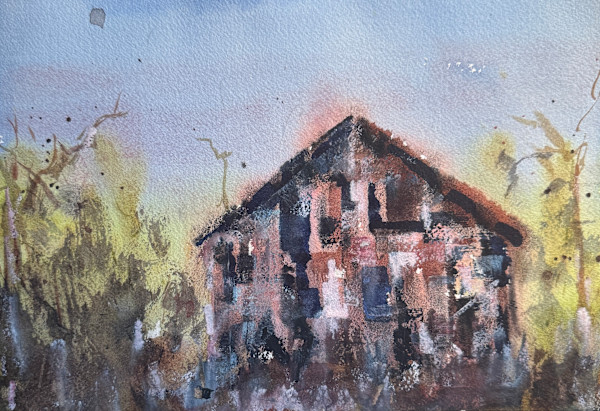 Barn at Dusk by David G. Hyatt, Image 1.