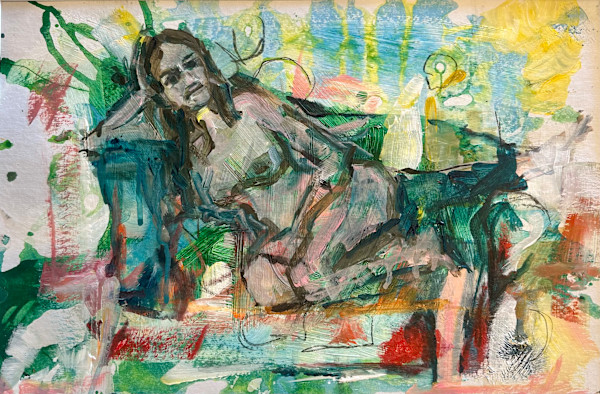 On The Green Sofa by Andrea Kostyal