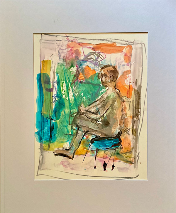 Study of a seated Man by Andrea Kostyal, Image 2.