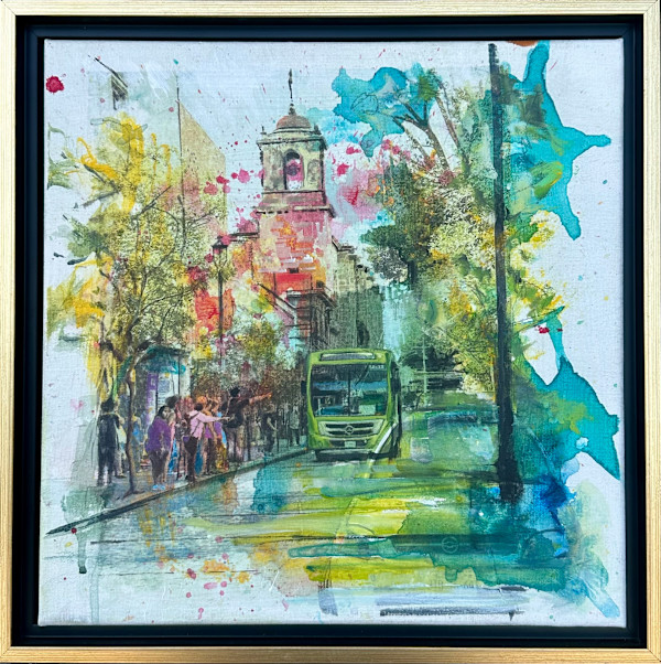 Bus stop by Santa Monica (Mexico) by Andrea Kostyal