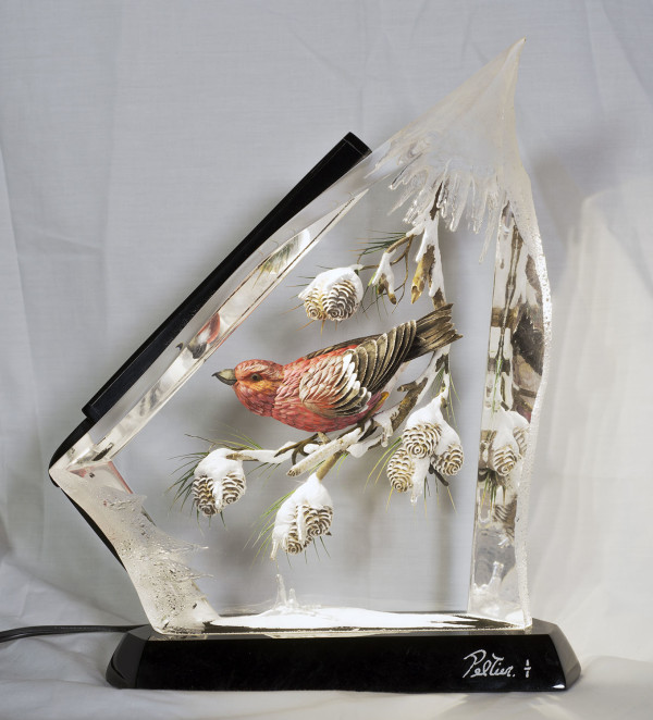 Pine and Grosbeak by Gilles Peltier, Image 2.
